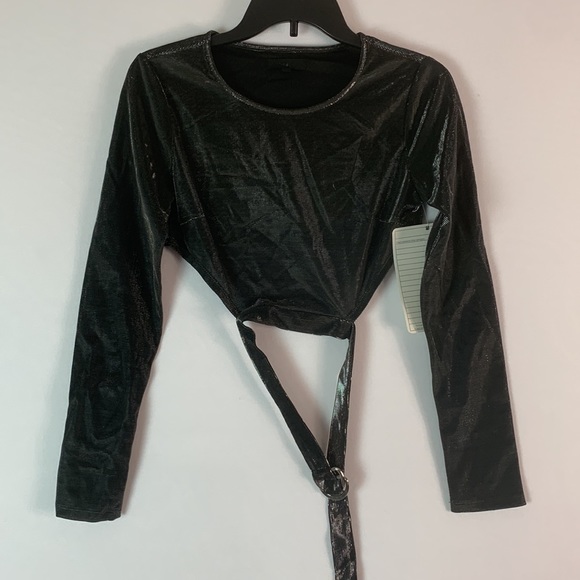 REVOLVE h:ours Kelle Crop Top in Silver Size S - Picture 6 of 6